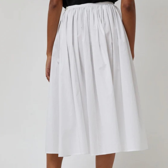Nothing Written White Poplin Midi Skirt - Size M - Picture 3 of 7
